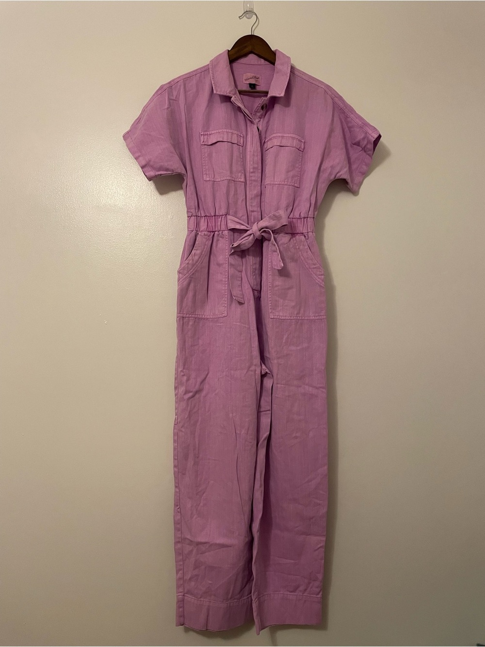 Universal Thread Lilac Utility Tie-Waist Jumpsuit